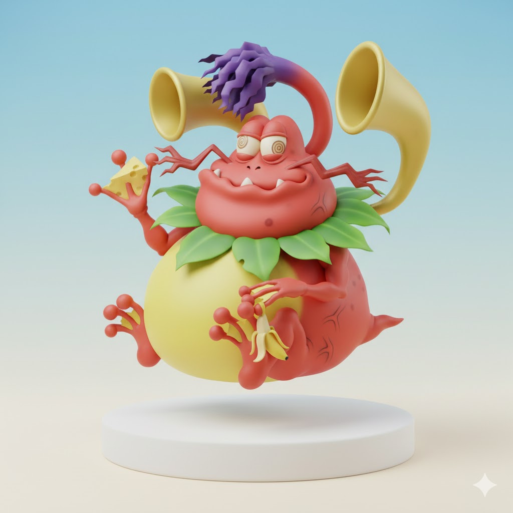 TonosamaGekomon Digimon Creature Model