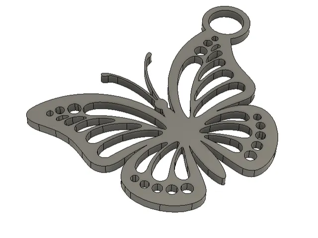 Butterfly keychian - simple