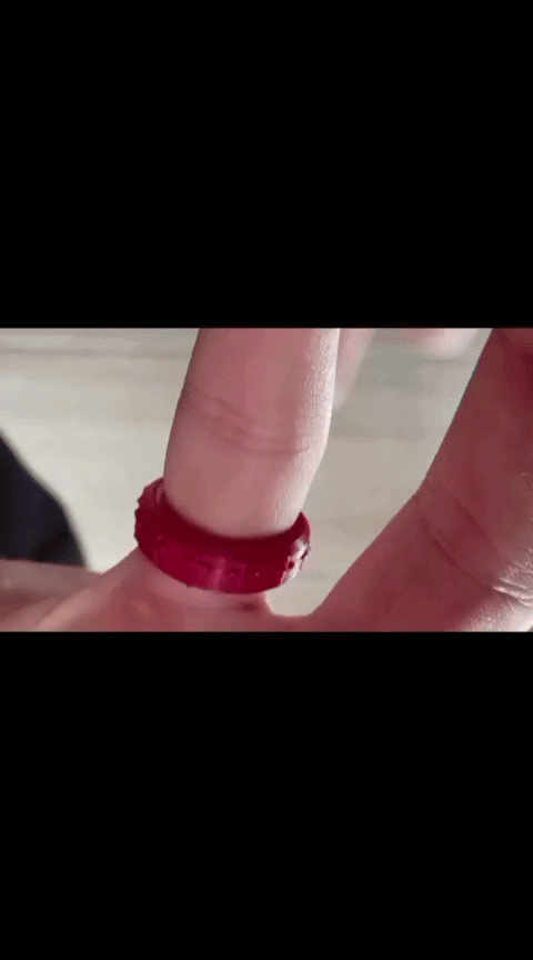 Fidget Ring Christian Cross//  Anillo antiestrés: Cruz cristiana