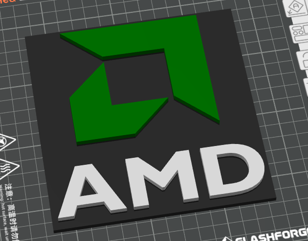 AMD v2 log for office or workshop