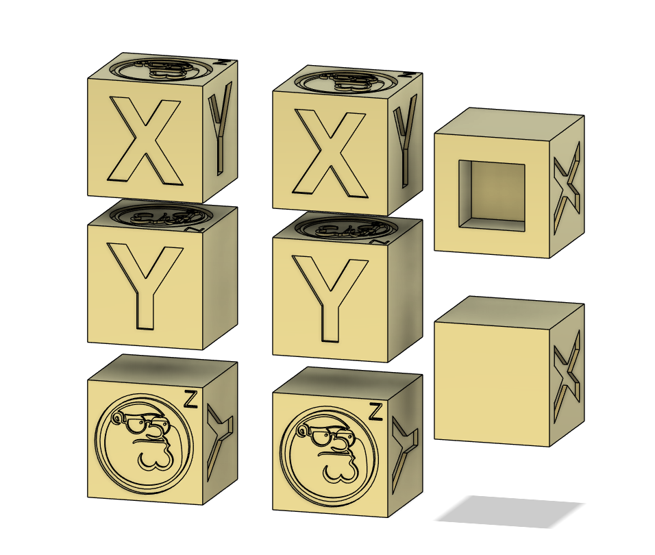 xyz test cube - Peter Griffin Medallion