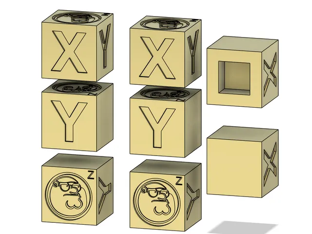 xyz test cube - Peter Griffin Medallion