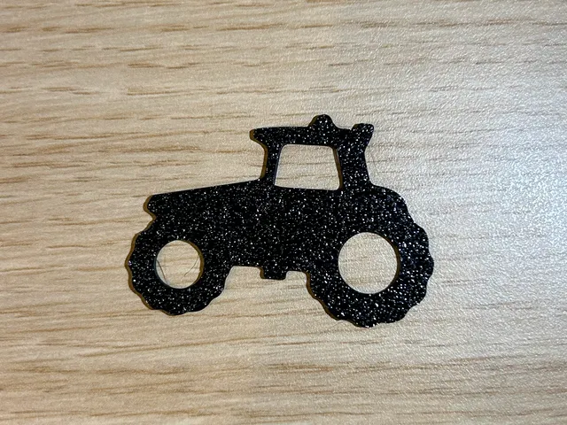 Tractor 2D Wall Art Key Chain Decor