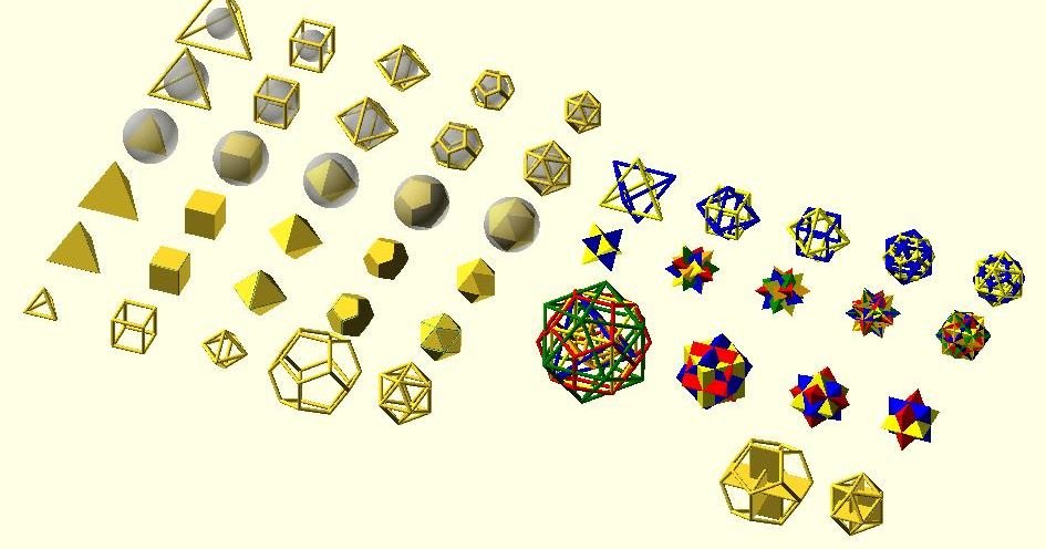 Platonic Solids Variants von Carlos Luna | Kostenloses STL-Modell ...