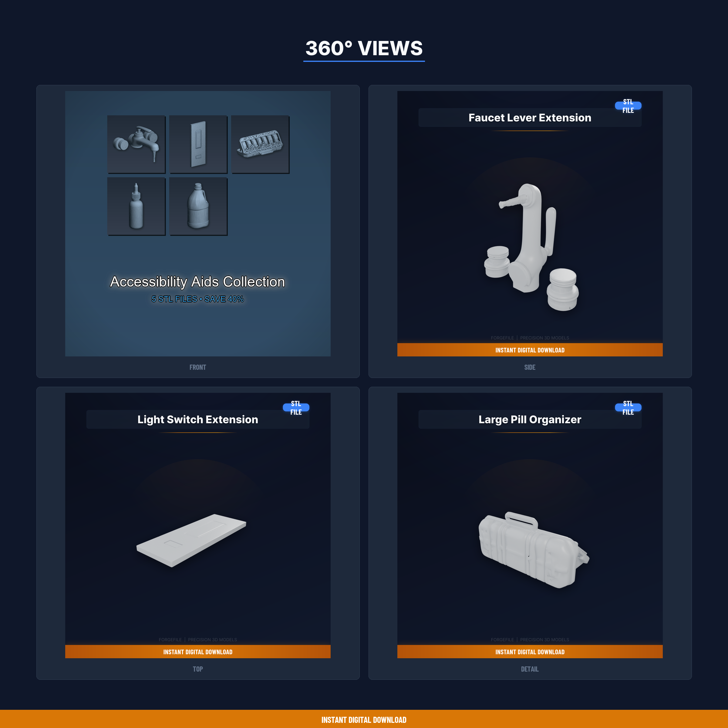 Accessibility Aids Collection - 5-Model STL Bundle — miniatura 3
