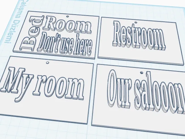 Room sign for home