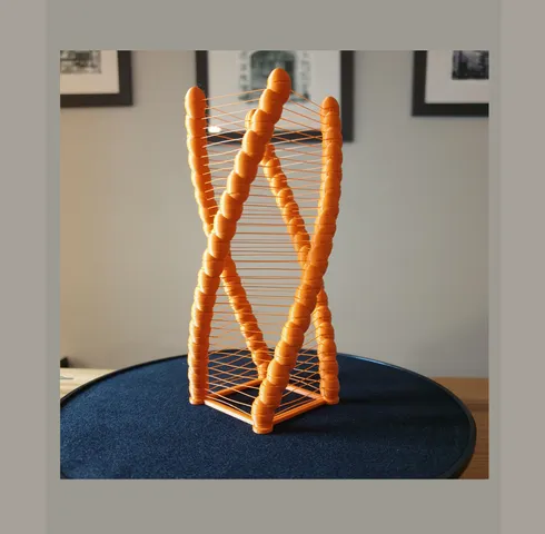 Spiral string ornament