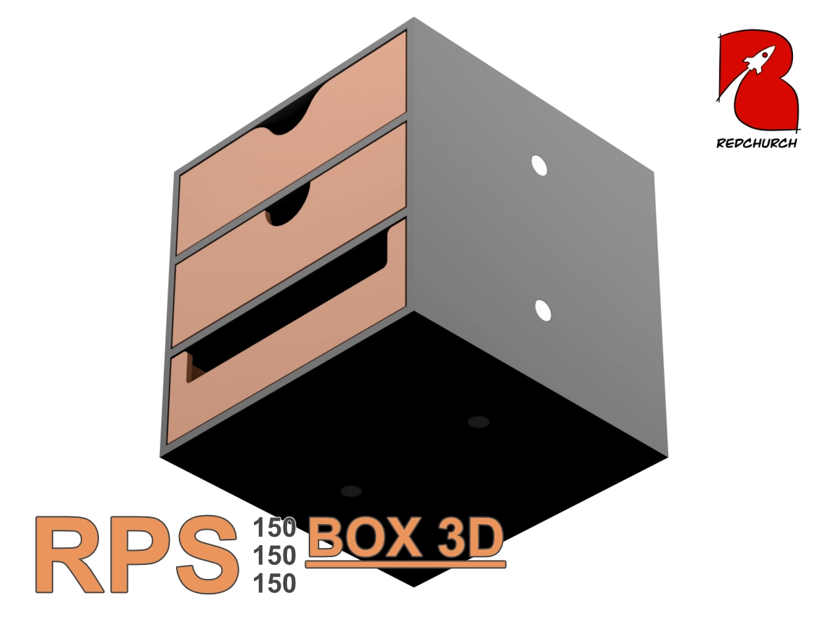 Paint Station 150-150-150 Box 3D by RedChurch Studio | Printables Store