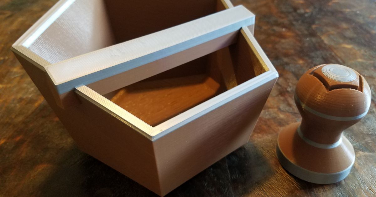 Knock Box and Tamper by CWCDesigns Download free STL model