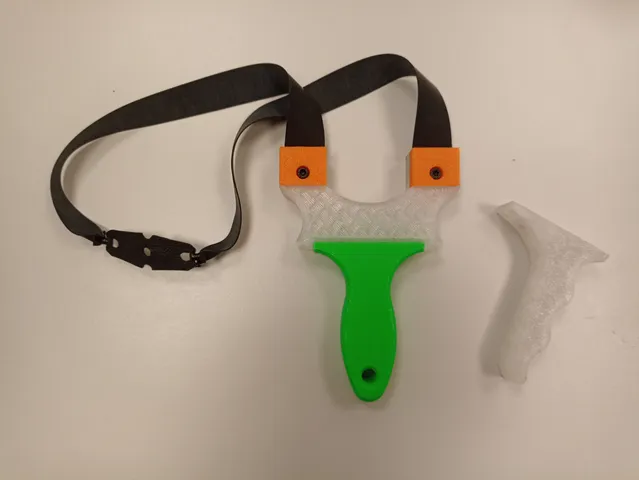 Fully Parametric Modular Slingshot, Different Grip Options