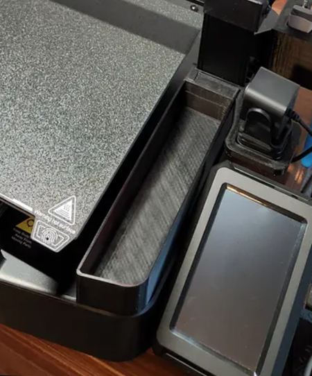 Ender 3 v3 KE removable bin right w. nebula cam mount and lid