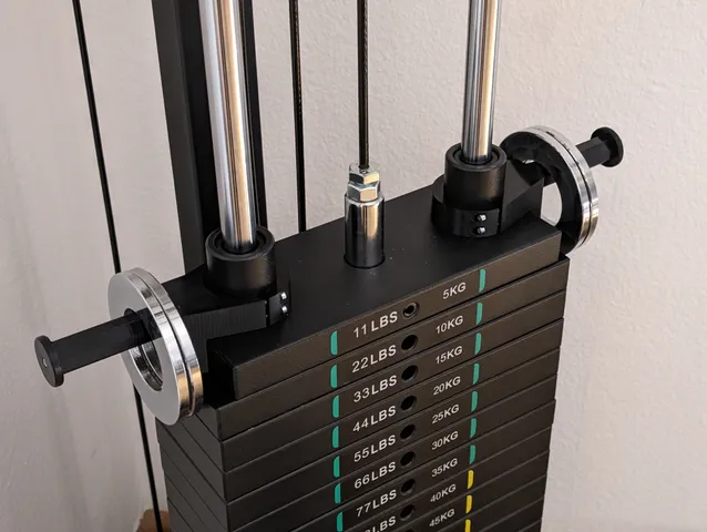 ATX cable machine fractional plate holder