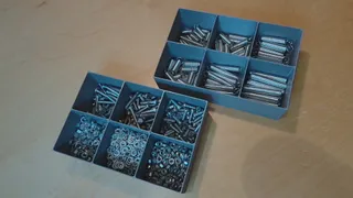 Stackable assortment box mark III