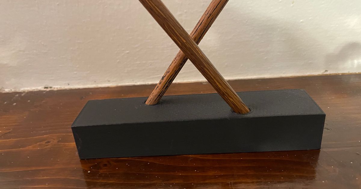 Wand Holder by countryskipper Download free STL model