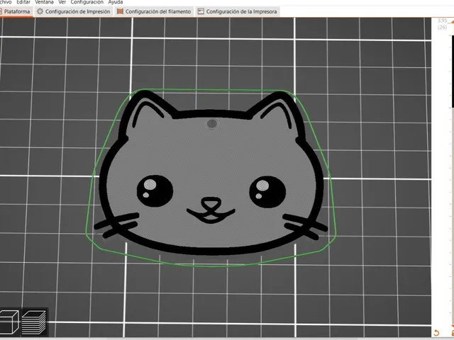 cute cat keychain