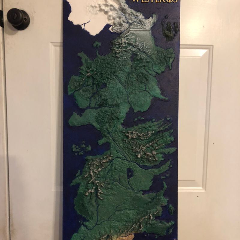 Westeros Map (Commercial Use) by PrinTech3D | Download free STL model | Printables.com for Free Printable Map Of Westeros