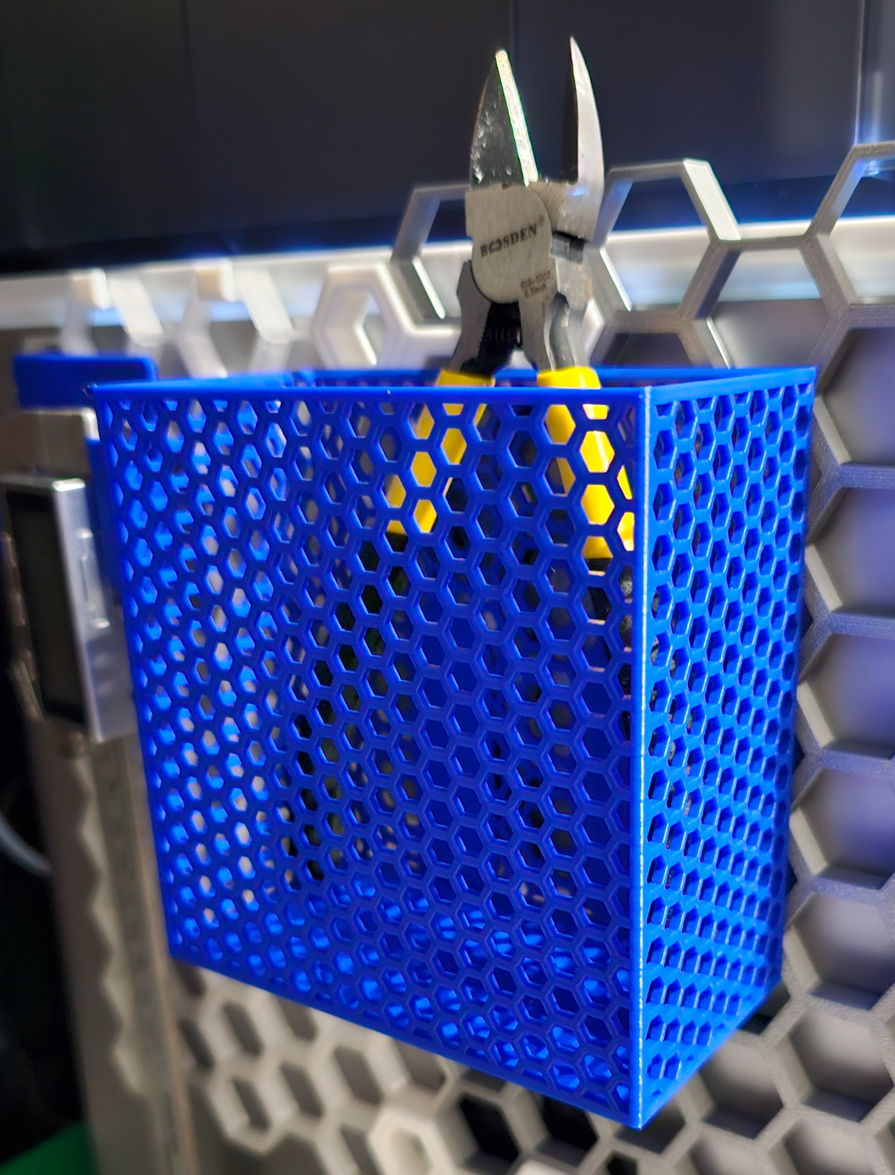 Tall wide Tool holder for Honeycomb storage wall