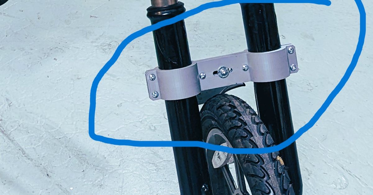 bike fender mount for jetson bolt pro using mtb shocks by holicede