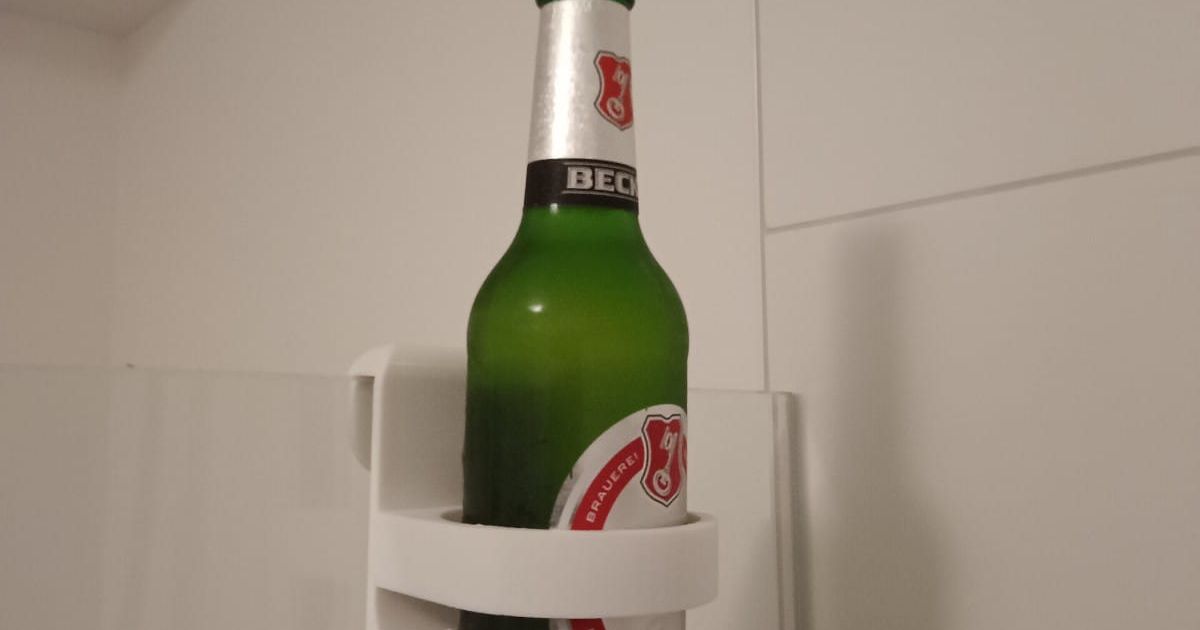 Shower Beer Holder by tuxlinux Download free STL model