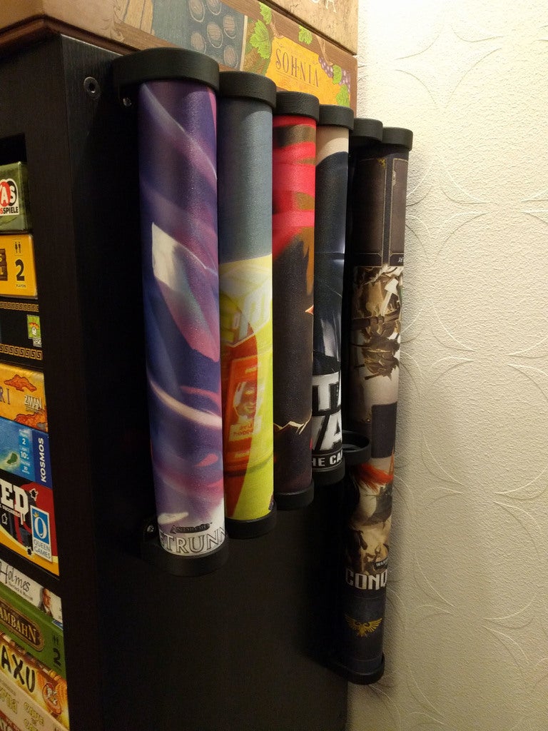 Playmat Holder Wall Mountable by mnemic Download free STL model