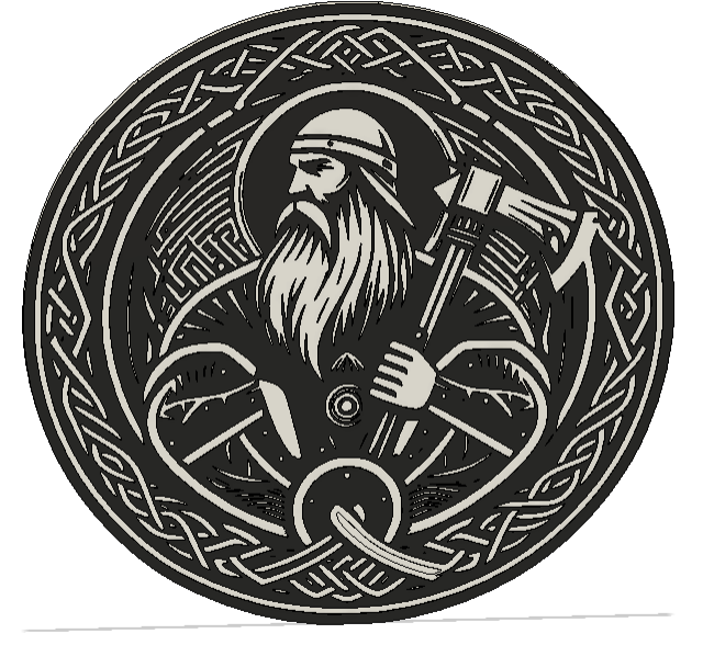 Viking Minimalist Wall Art by techgems | Download free STL model ...