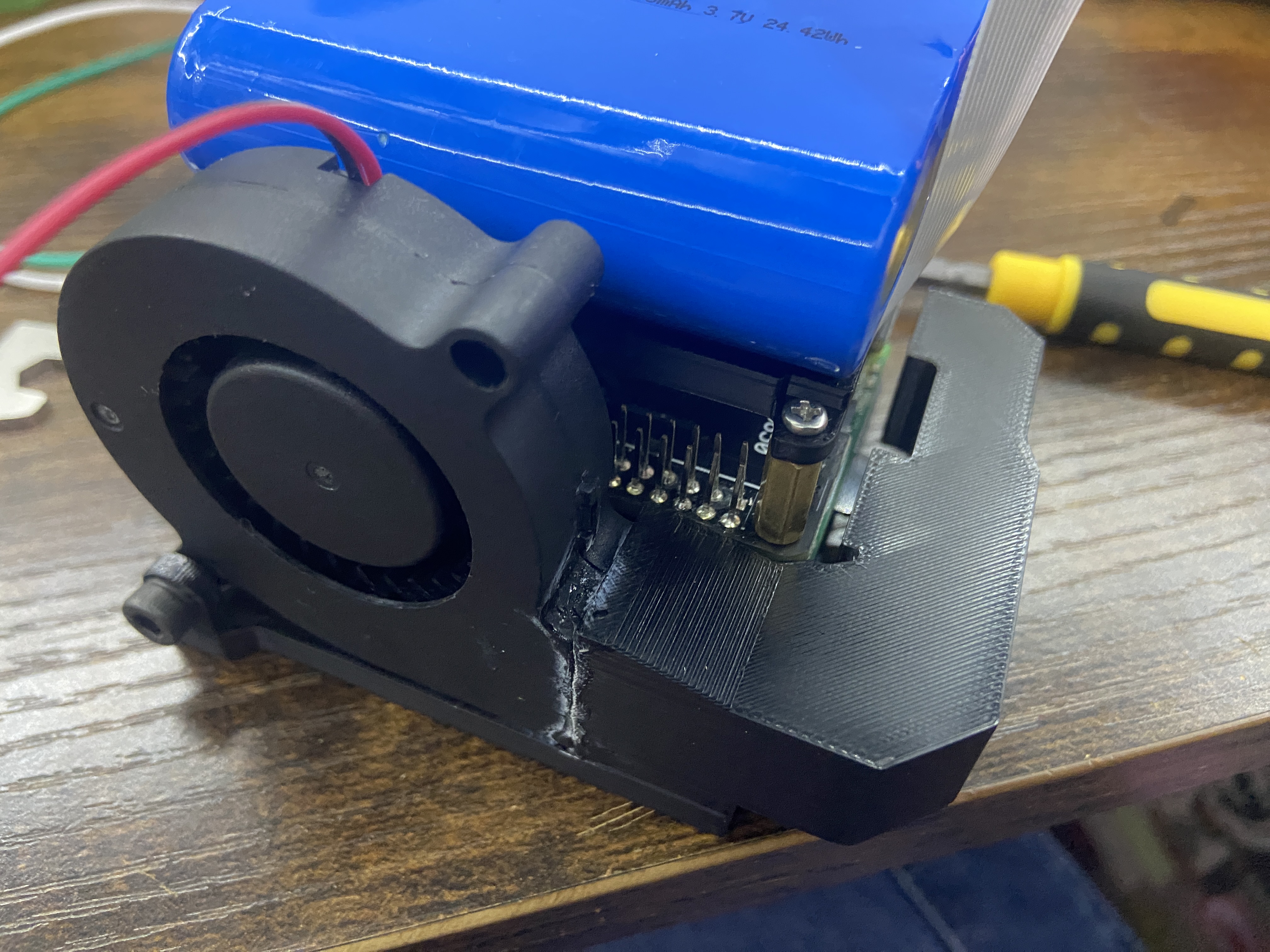 Blower Fan Mount for Raspberry pi 3B PROTOTYPE