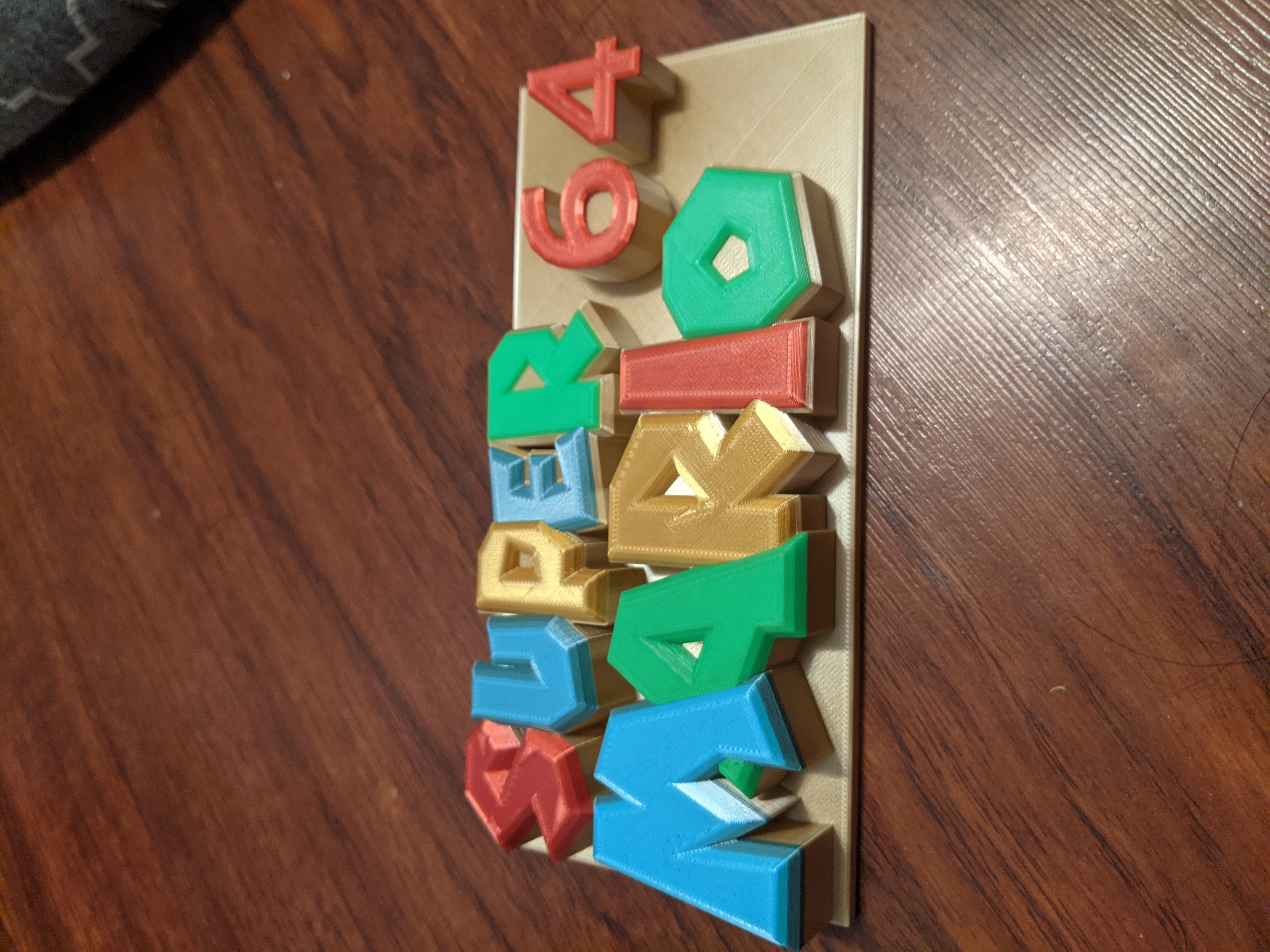 Multi-Color Super Mario 64 Logo