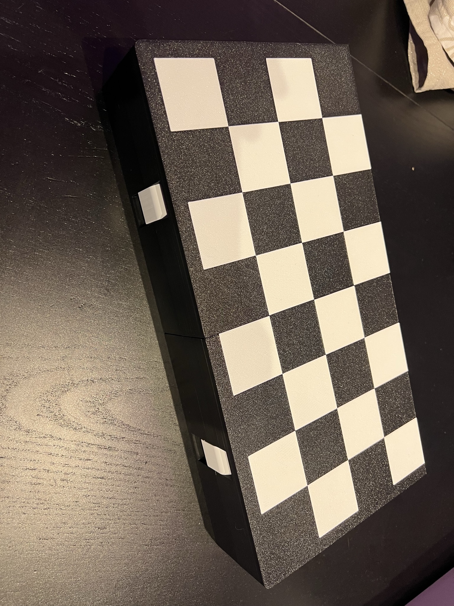 Chess board with storage compartment