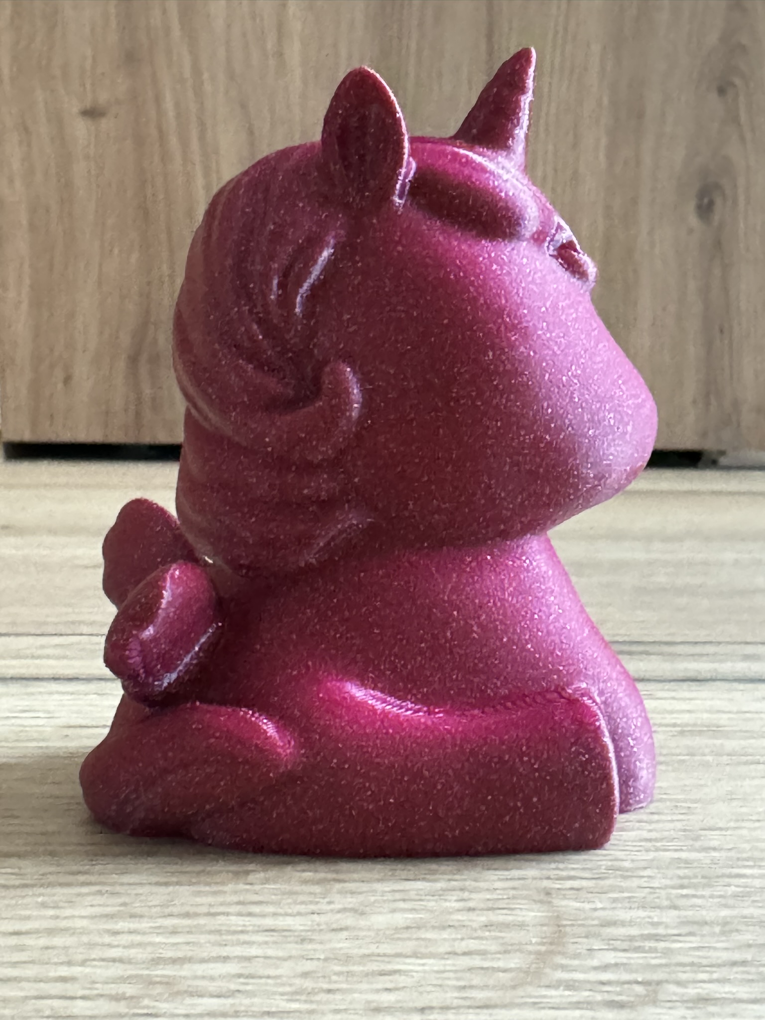 Miniatura 4 do modelo 3D Sitting unicorn (flat base)