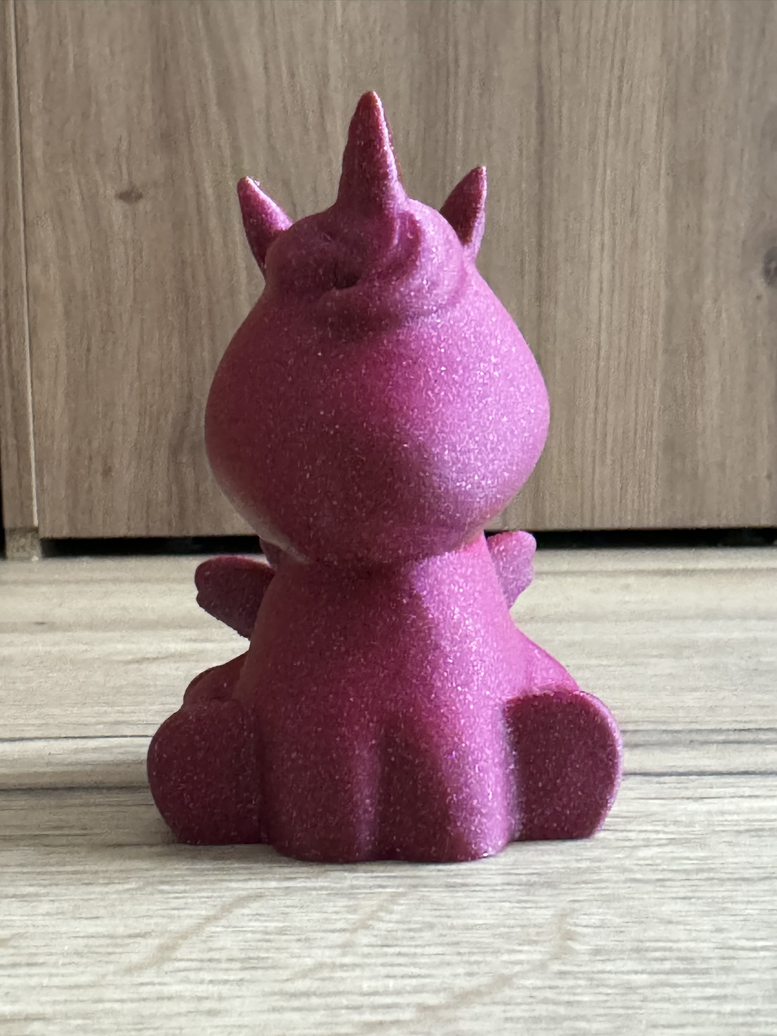 Miniatura 3 do modelo 3D Sitting unicorn (flat base)
