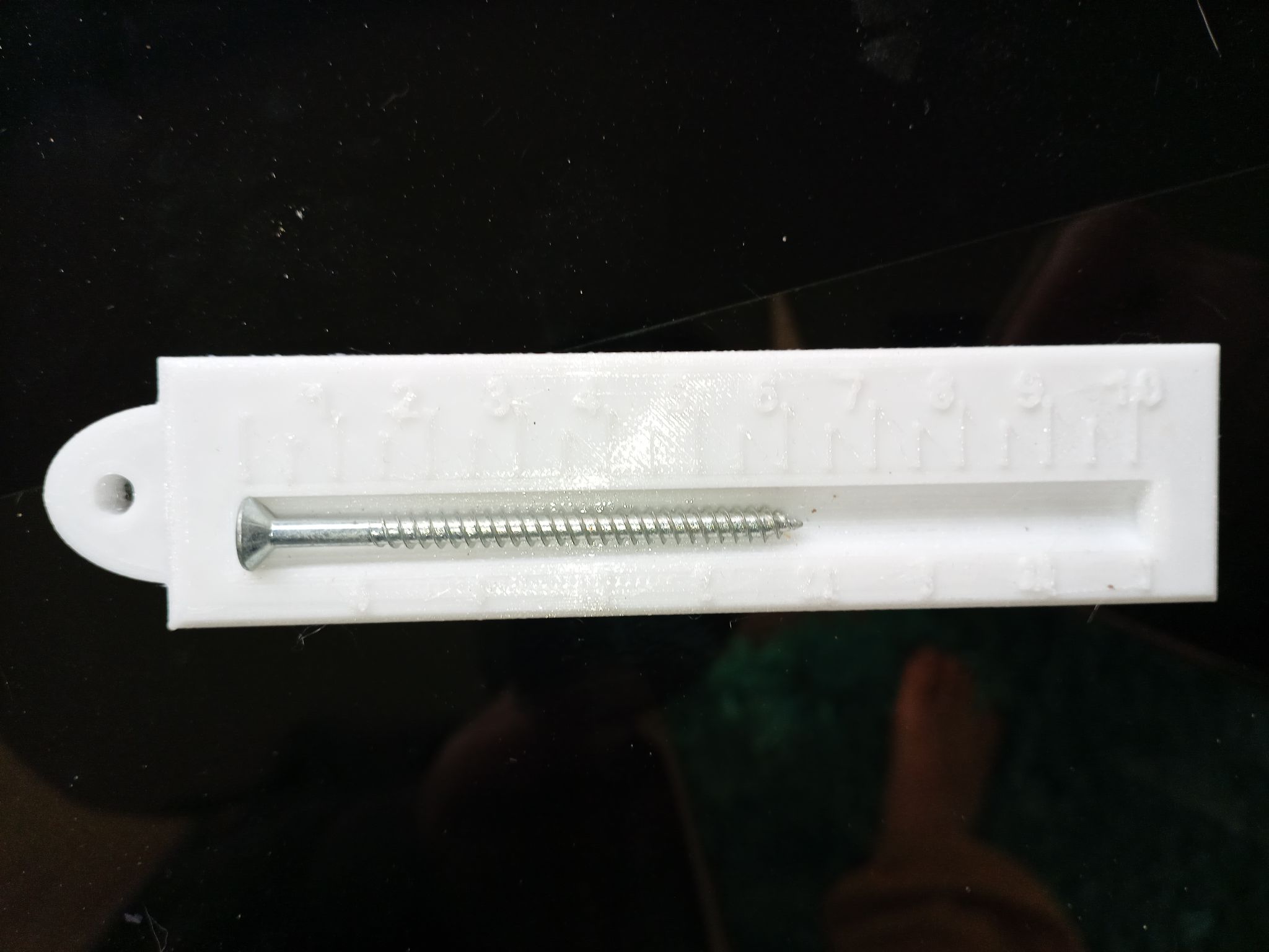 Screw ruler by Bluefrogman | Download free STL model | Printables.com