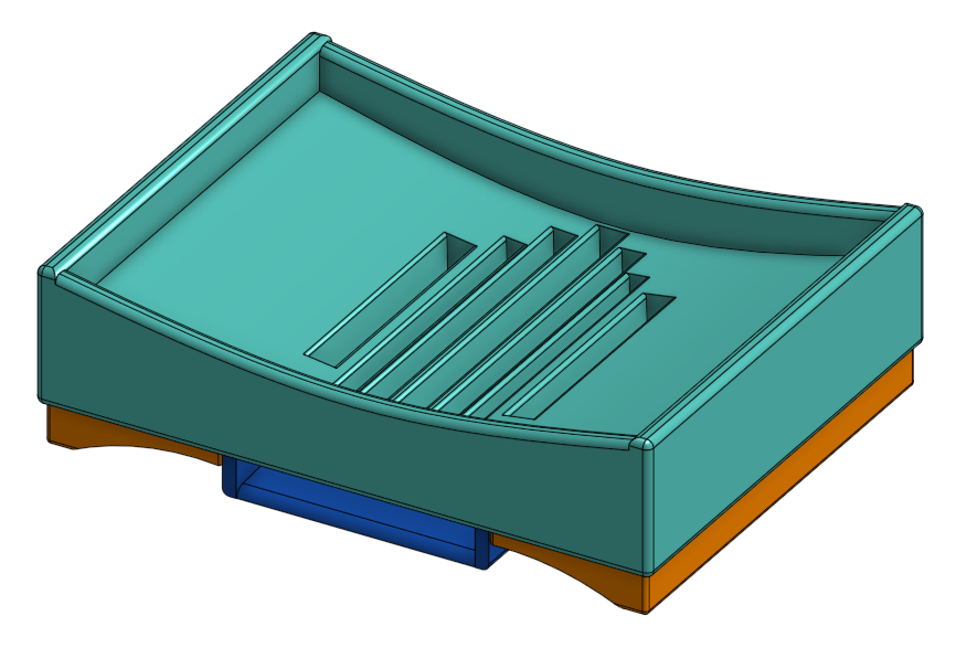 Soap Dish (with drainage and swappable water chute)
