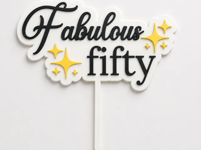 Fabulous Fifty - Birthday Cake Topper