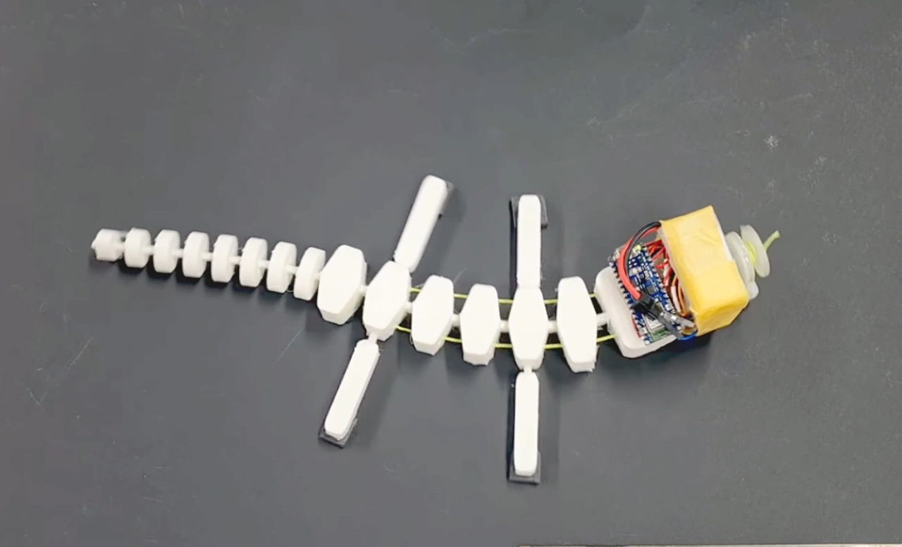 VSoRos Hybrid Soft robot Lizard