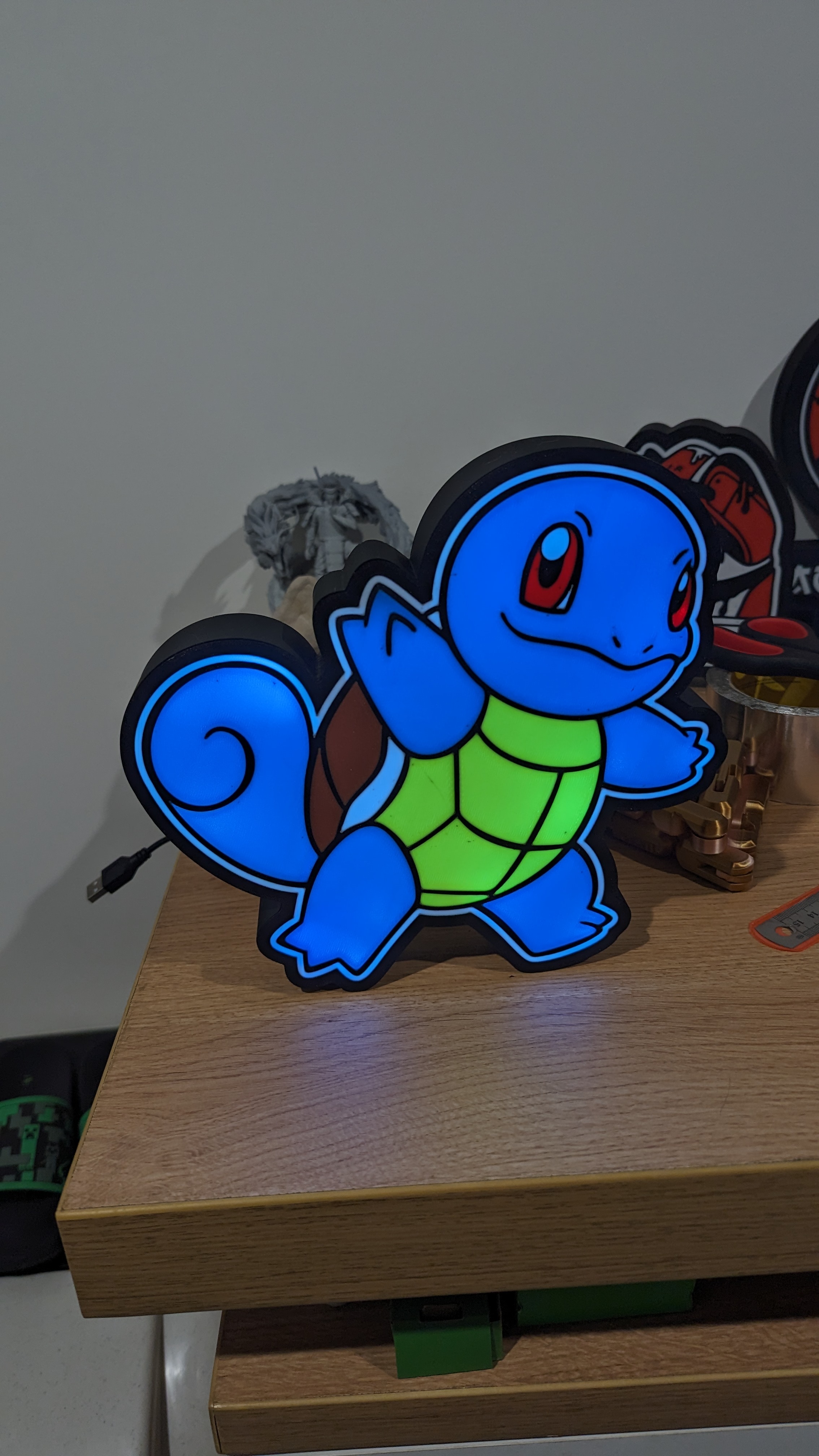 Squirtle LED lightbox lamp by Shift 3D printing | Download free STL ...