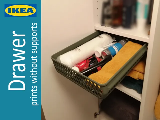 Drawer 'woven' Hexagon basket for IKEA NYSJÖN high cabinet