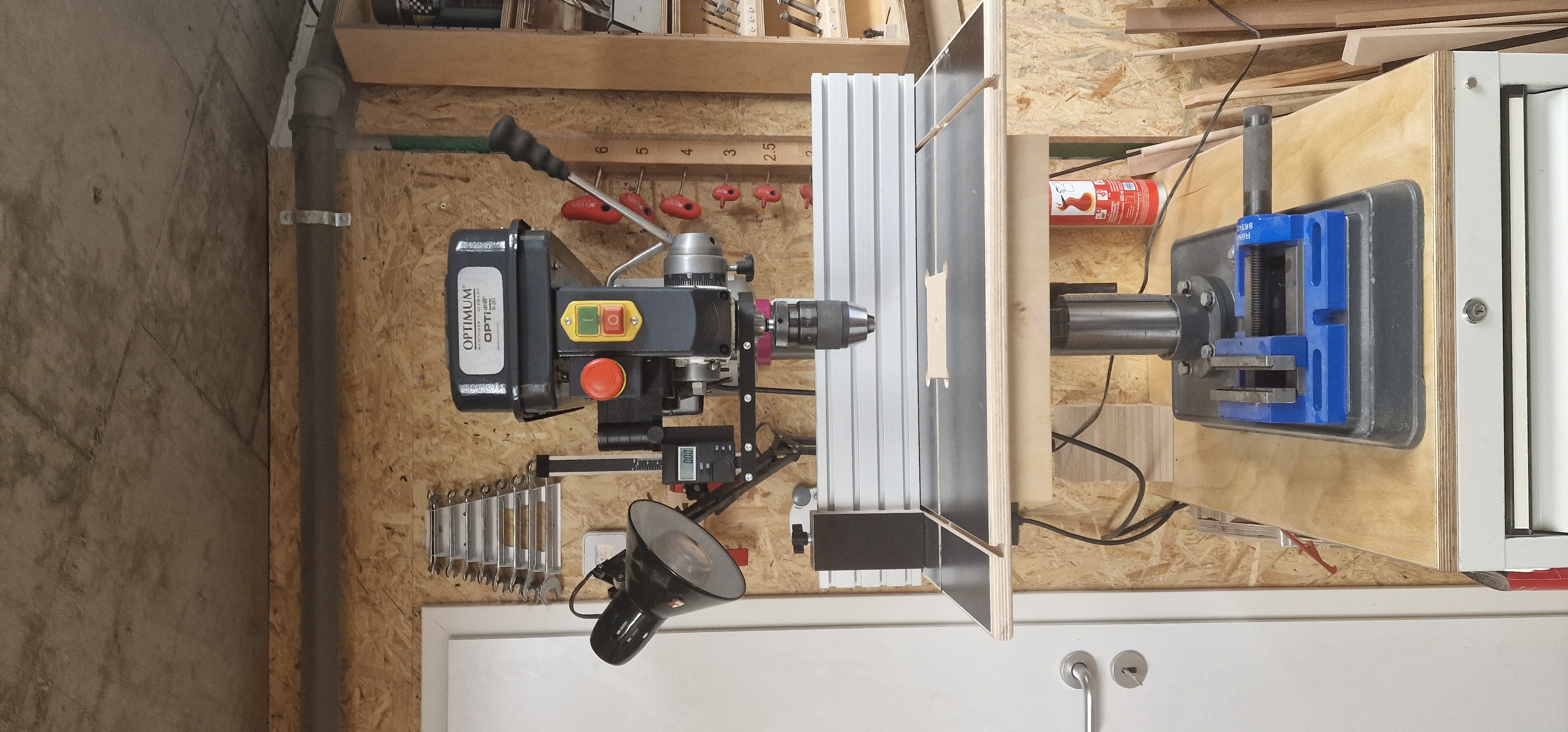 OPTIMUM Optidrill B20 Halterung Tiefenmessung