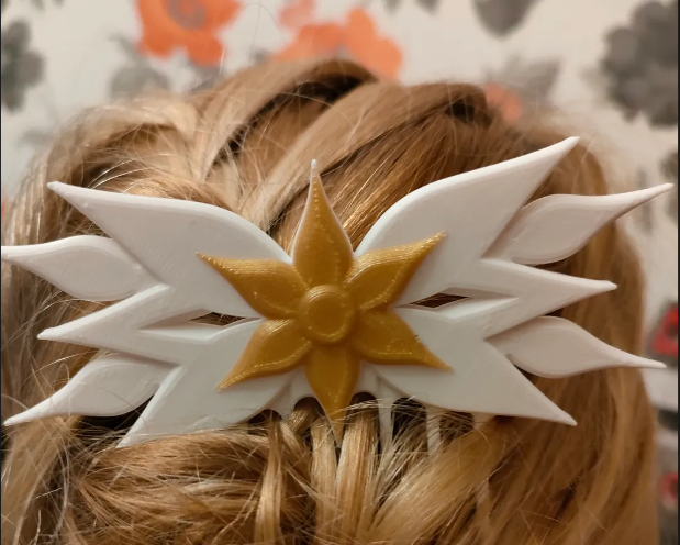 Hairpin flower- two colors