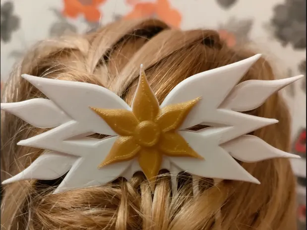Hairpin flower- two colors