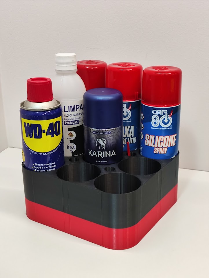 Spray can tray by Henrique Magarotto Download free STL model