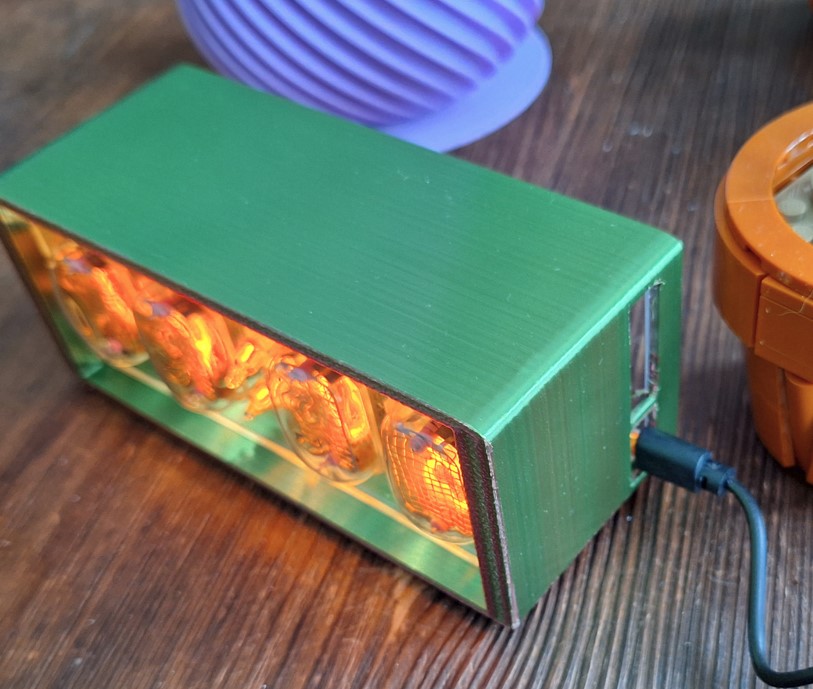 Simple IN-12 Nixie clock case by Fulior | Download free STL model ...