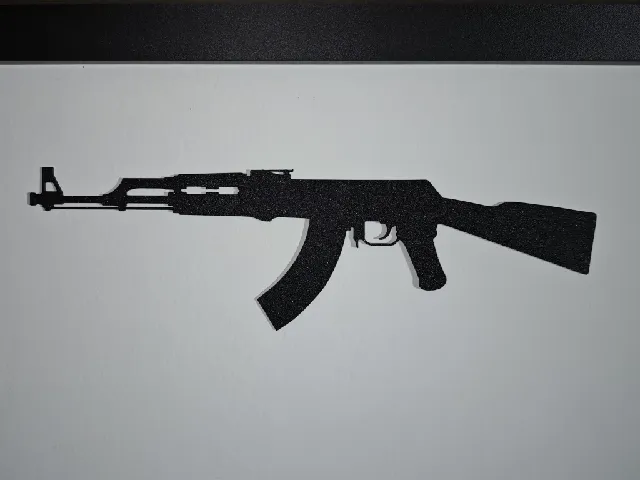 AK 47 Schatten Wand Deko