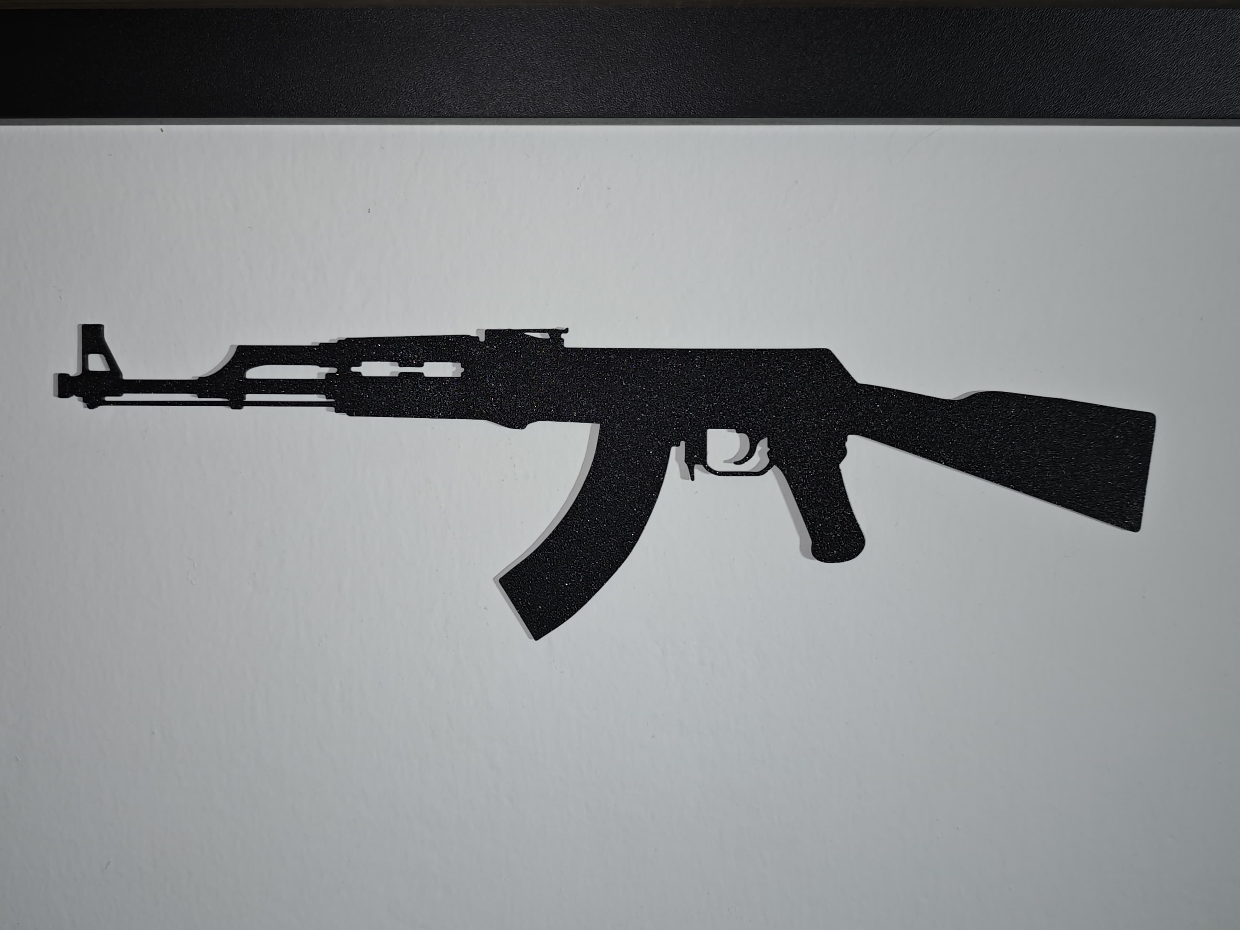 AK 47 Schatten Wand Deko