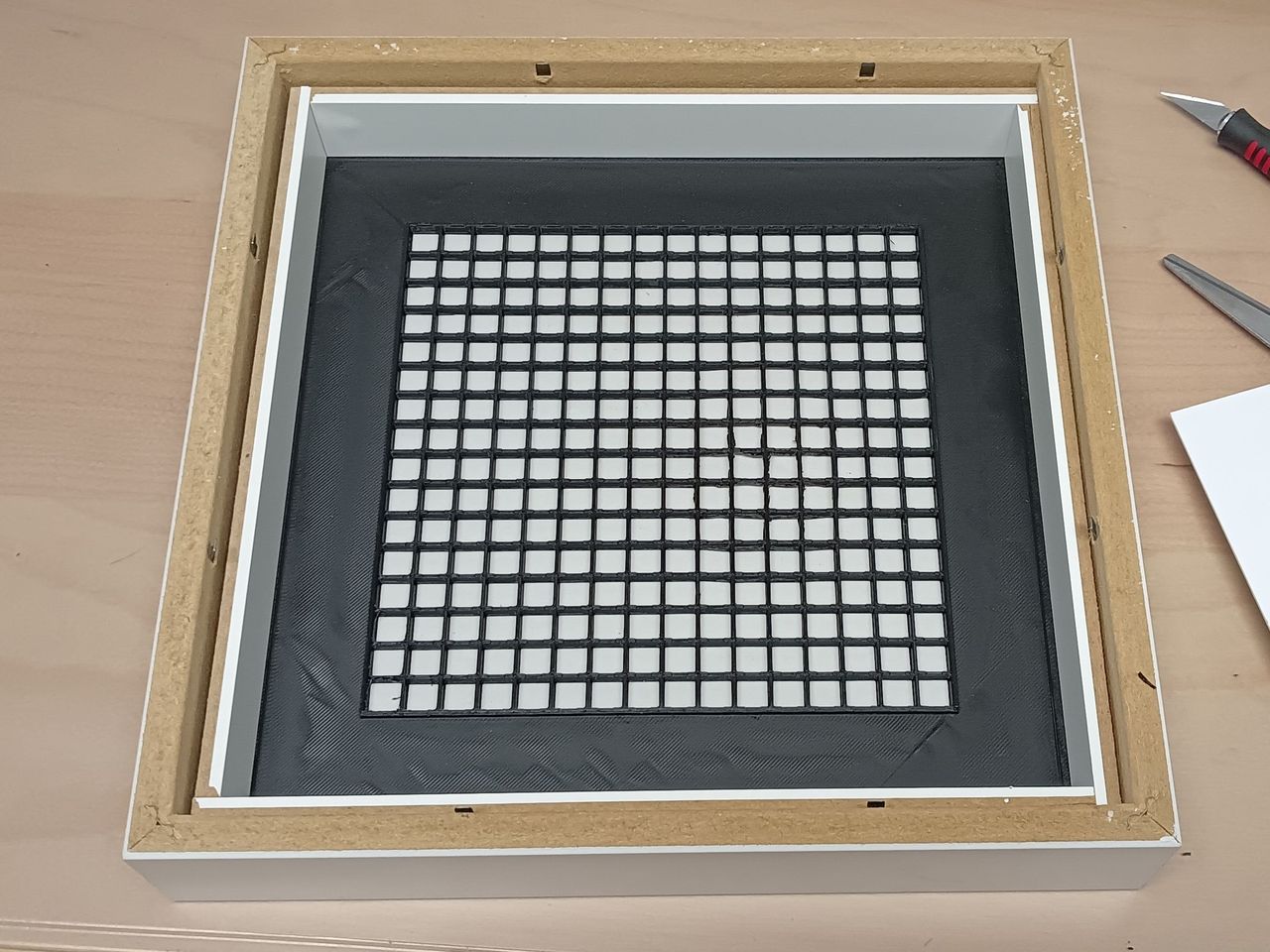 WS2812B 16x16 in Ikea Ribba