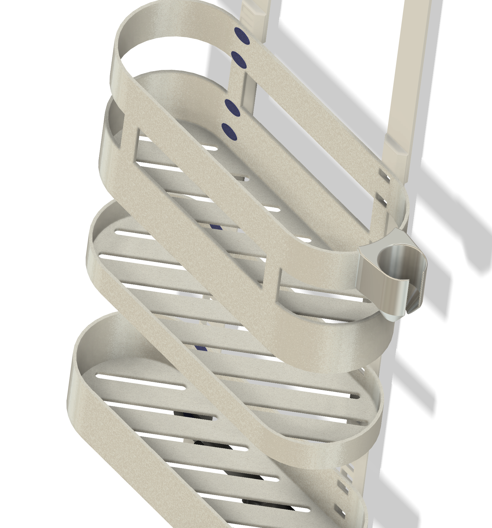 Complete customizeable and interchangeable shower/bath shelf system. — miniatura 2