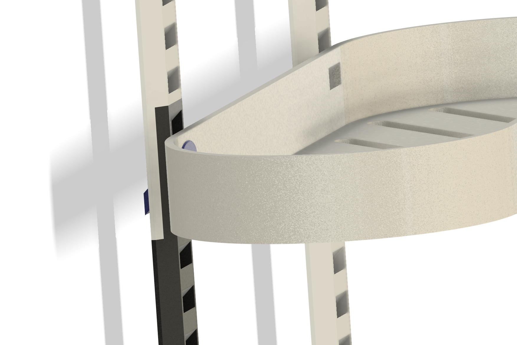 Complete customizeable and interchangeable shower/bath shelf system. — miniatura 6