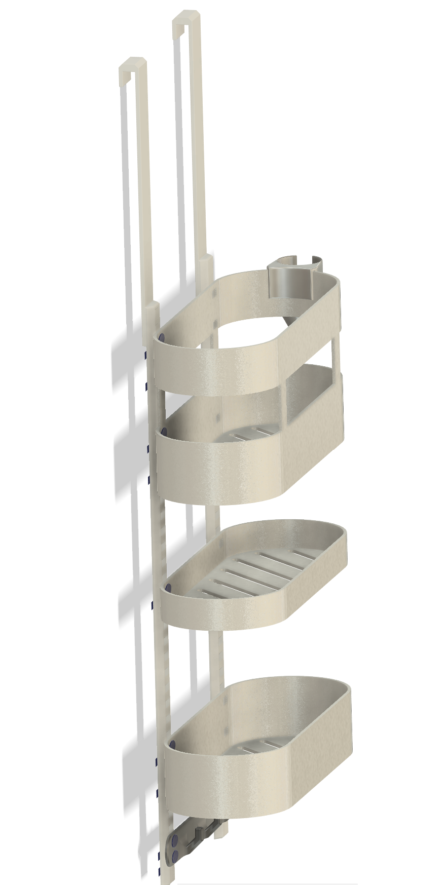 Complete customizeable and interchangeable shower/bath shelf system. — miniatura 3