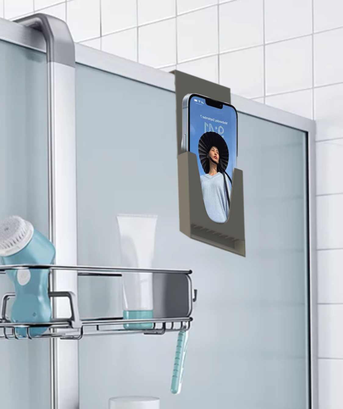 Shower Phone Holder by Giuseppe Alberti Download free STL model