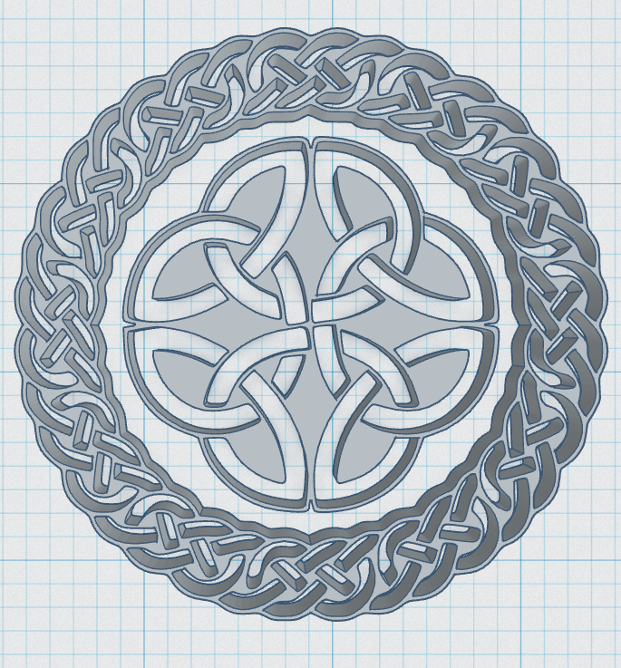 Miniatura 3 do modelo 3D Celtic Mandala Coaster 2