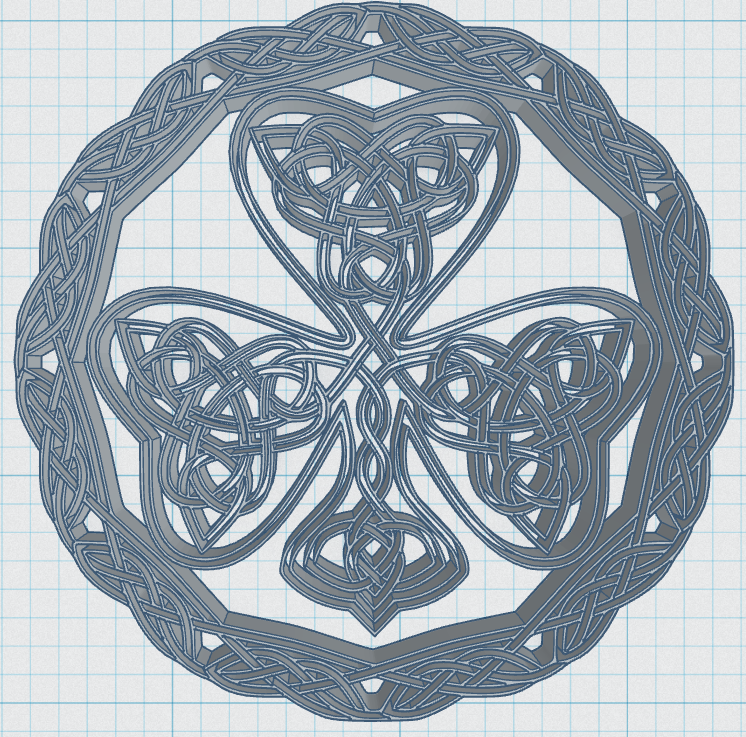 Miniatura 3 do modelo 3D Celtic Mandala Coaster 6
